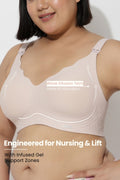Sculpt & Lift Scallop Nursing Bra - Blush