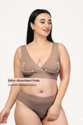 247 (Upgraded) Light Coco Modal Padded Maternity Feeding Bra