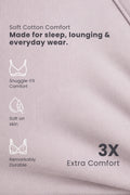 EasyMove non-padded Cotton Yoga Bra - Light Grey
