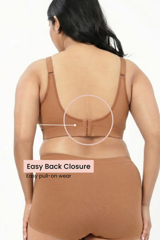 SecureFit Cotton Non-Padded Feeding Bra - Skin