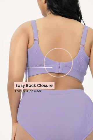 Sera Fine-Rib Bra - Lavender