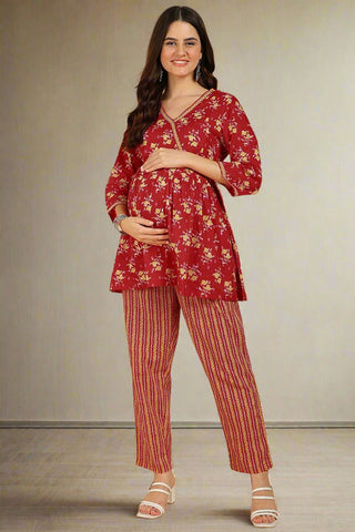 https://houseofzelena.com/products/red-floral-printed-maternity-co-ord-set