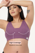 Sera Broad-Rib Bra - Purple