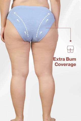 Light Blue Panty; durable fabric construction guarantees garment longevity.