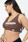 Natural Shape Wide Rib Bra - Mocha