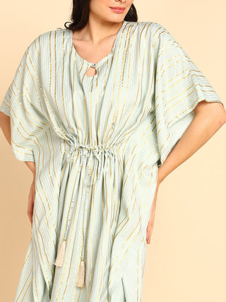 Pista Green Maternity & Feeding Kaftan