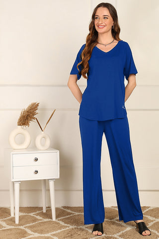 Blue Maternity Pajama Set - House Of Zelena™