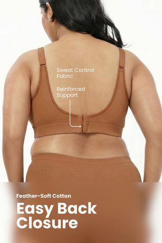SecureFit Cotton Non-Padded Feeding Bra - Skin