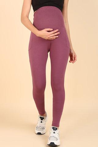 https://houseofzelena.com/products/ribbed-cotton-rosewood-maternity-legging-pregnancy-postpartum