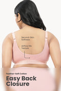 Zena Fine-Rib Bra - Rose Gold