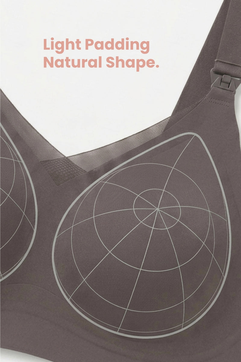 Sculpt & Lift Powermesh Nursing Bra - Chrome