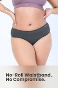 The Invisible Panty (Cotton | Mid Rise | Dark Grey)