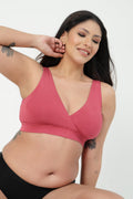 247 (Upgraded) Modal Padded Maternity Feeding Bra - Red