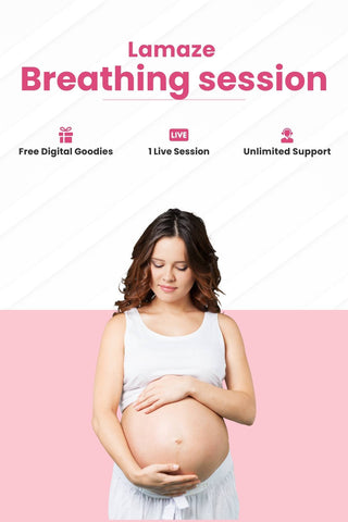 Lamaze Breathing session to cope with labor pain