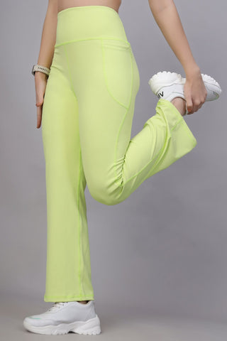 High Waisted Gentle Compression Lime Pant (Postpartum)