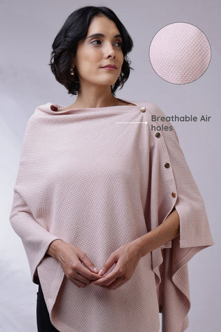 Amara Nursing Cover - Blush Pink - House Of Zelena™