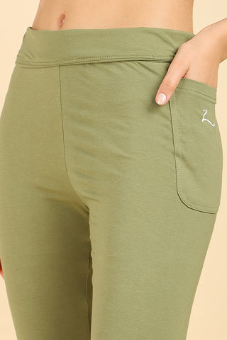 High Waist Green Mom Legging