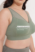 Sculpt & Lift Powermesh Bra - Sage Green