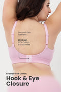 Natural Shape Fine Rib Bra - Pink