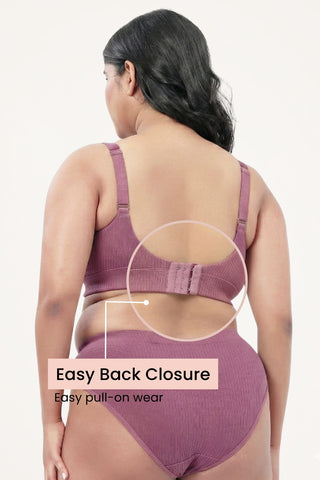 Sera Broad-Rib Bra - Blush