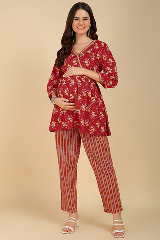 https://houseofzelena.com/products/red-floral-printed-maternity-co-ord-set