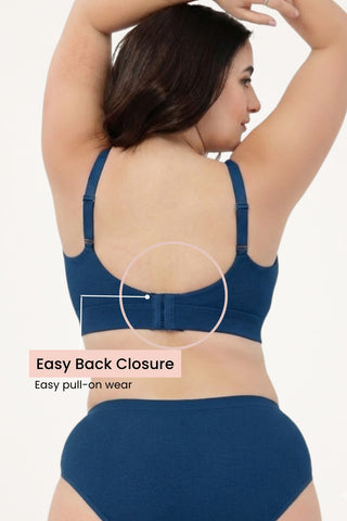 Sera Fine-Rib Bra - Airforce