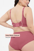 Riva Fine-Rib Cotton Feeding Bra - Blush
