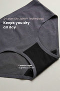 The Invisible Panty (Cotton | Mid Rise | Dark Grey)