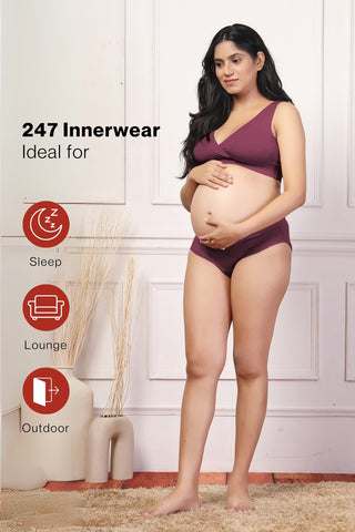 Berry Padded Bra: Fixed cups ensure smooth coverage and natural shape.