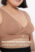 EasyMove non-padded Cotton Yoga Bra - Honey