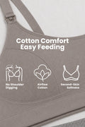 Riva Fine-Rib Cotton Feeding Bra - Dark Skin