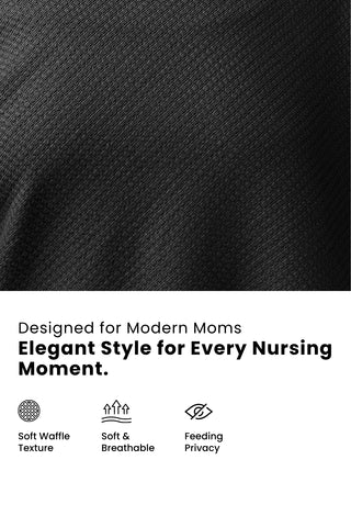 Diana Nursing Cover - Black