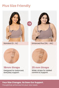 Riva Fine-Rib Cotton Feeding Bra - Dark Skin