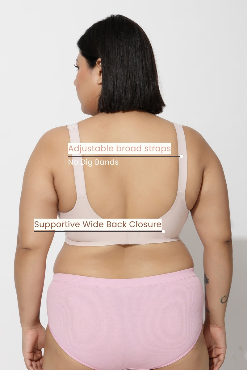 Sculpt & Lift Scallop Nursing Bra - Blush