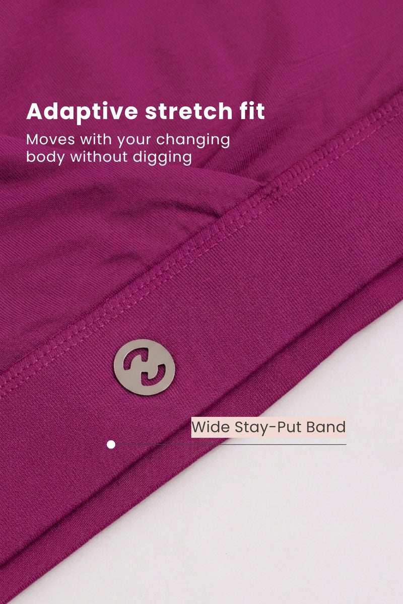 247 (Upgraded) Modal Padded Maternity Feeding Bra - Fuchsia