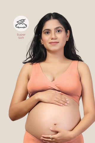 247 Paper Peach Padded Maternity Feeding Bra