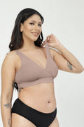 247 (Upgraded) Modal Padded Maternity Feeding Bra - Light Skin