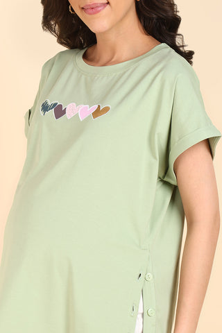 Pista 100% Soft Cotton Zipless Maternity Feeding Top