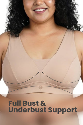 Natural Shape Modal Bra Pack of 3 - (Light Skin, Coral & Black)
