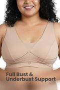 Fixed Padded Modal Maternity Bra with Support - Light Skin