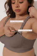Sculpt & Lift Powermesh Nursing Bra - Chrome