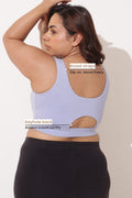 Sculpt & Lift Cotton Sports Bra - M-Blue