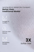 247 (Upgraded) Silver Grey Modal Padded Maternity Feeding Bra