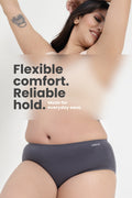 The Invisible Panty (Cotton | Mid Rise | Dark Grey)