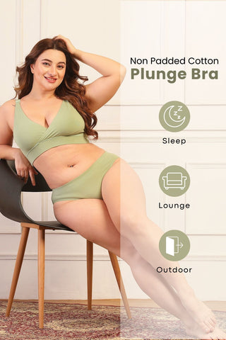 247 Extra Support Cotton Feeding Bra with Adjuster - Pista