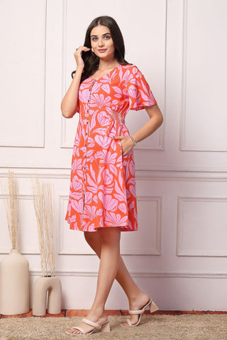 Blossom Breeze Maternity Zipless Feeding Dress