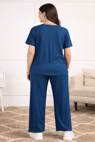 Deep Teal Maternity Palazzo Set