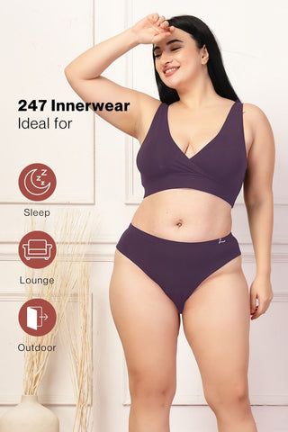 247 Wine Maternity Panty (Pregnancy & Postpartum)