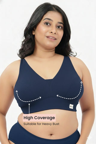 Sera Broad-Rib Bra - Airforce