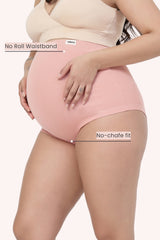 Pregnancy Panty – Over-the-Belly (Rib Textured) - Rose gold